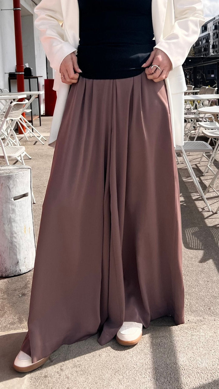 Palazzo Trousers Espresso - BeaA - Be At Home with Yourself - Trousers