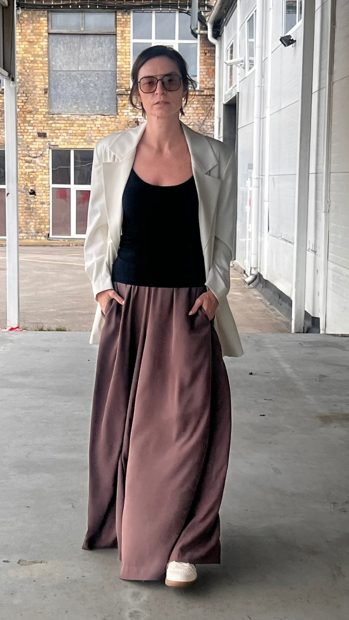 Palazzo Trousers Espresso - BeaA - Be At Home with Yourself - Trousers