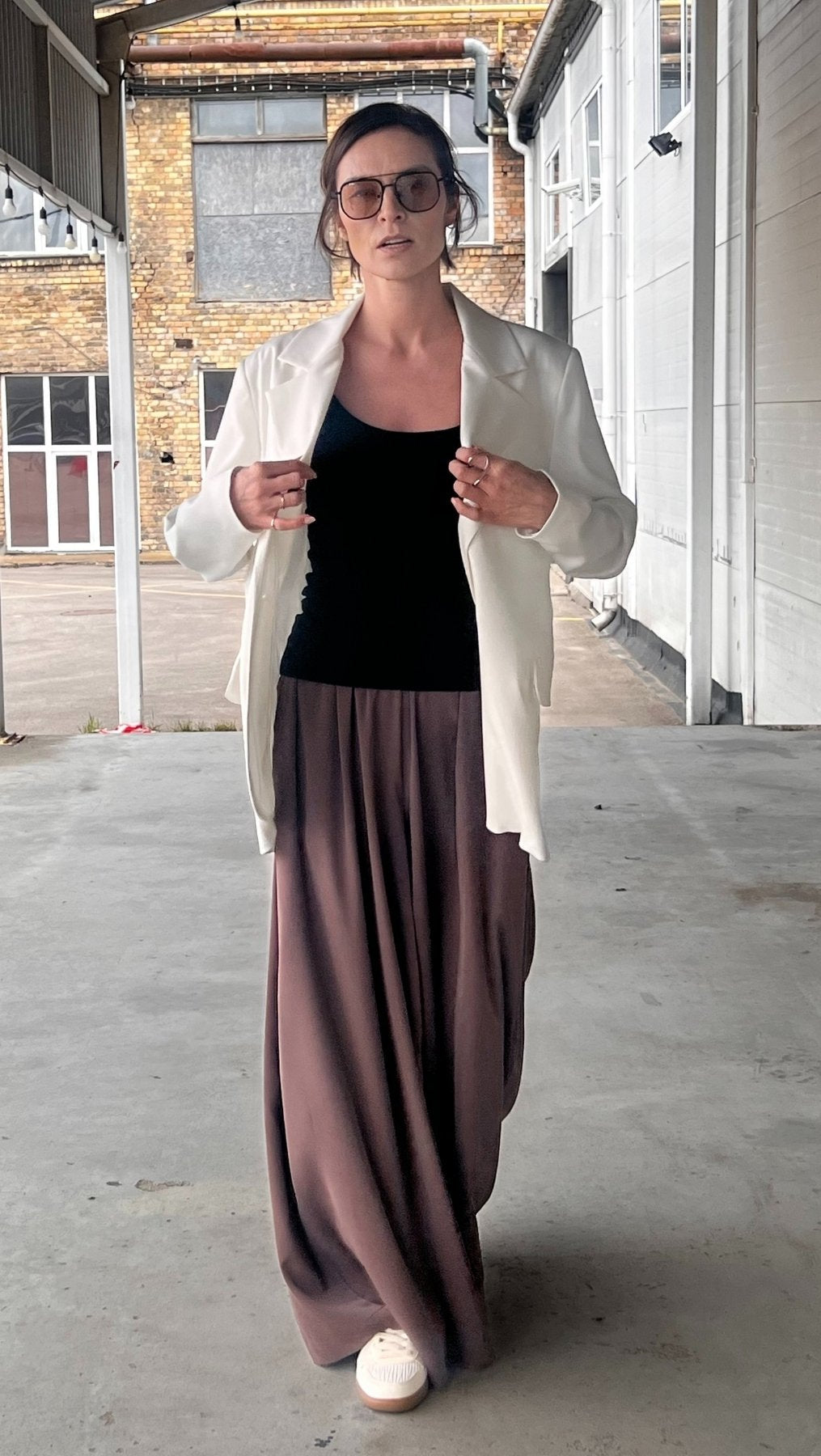 Palazzo Trousers Espresso - BeaA - Be At Home with Yourself - Trousers