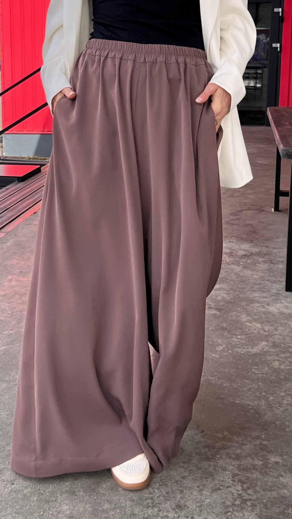 Palazzo Trousers Espresso - BeaA - Be At Home with Yourself - Trousers
