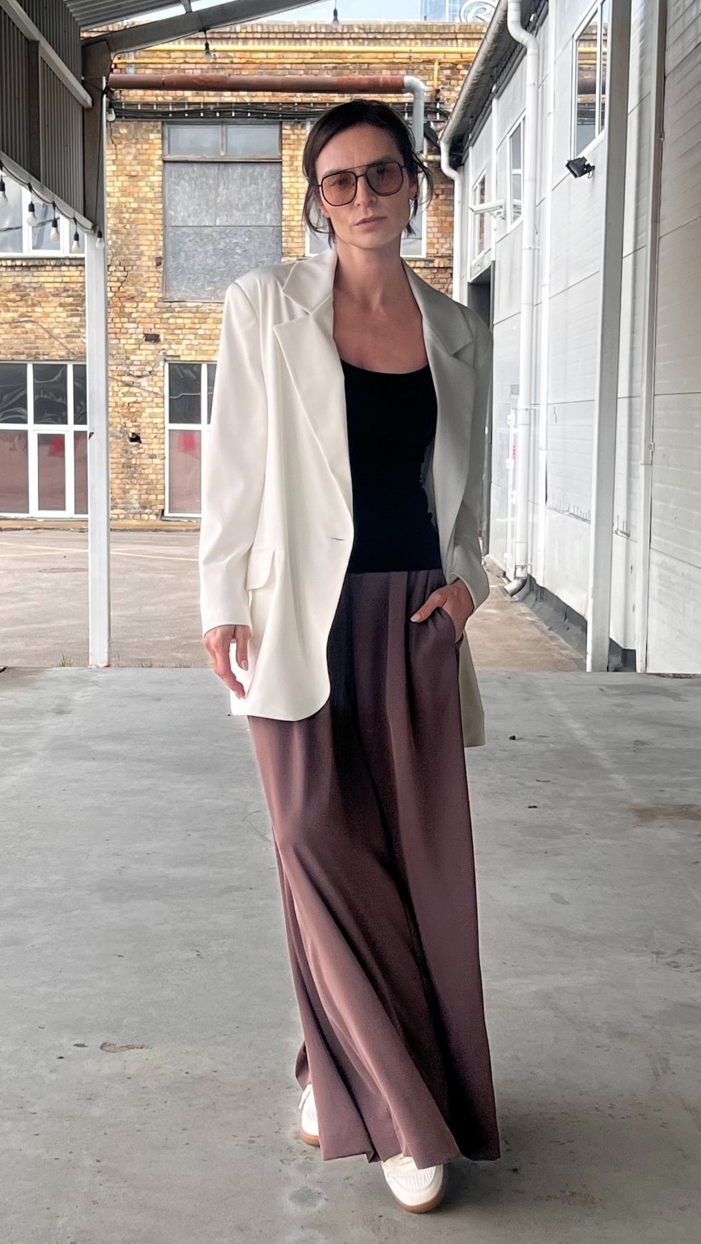 Palazzo Trousers Espresso - BeaA - Be At Home with Yourself - Trousers