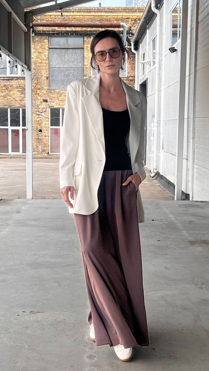 Palazzo Trousers Espresso - BeaA - Be At Home with Yourself - Trousers