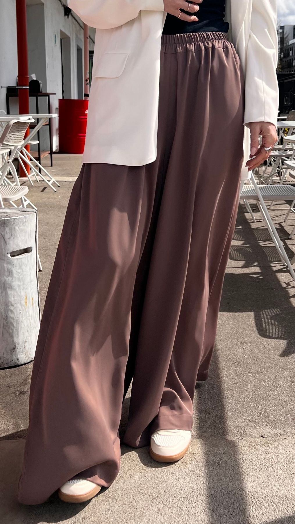 Palazzo Trousers Espresso - BeaA - Be At Home with Yourself - Trousers