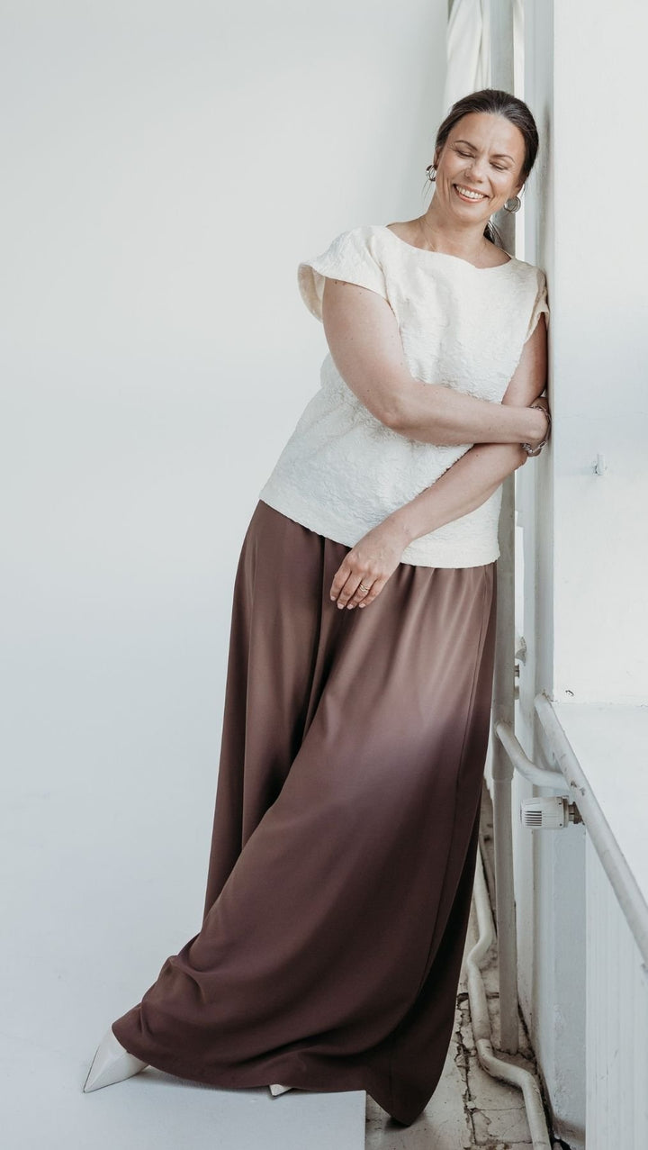 Palazzo Trousers Espresso - BeaA - Be At Home with Yourself - Trousers