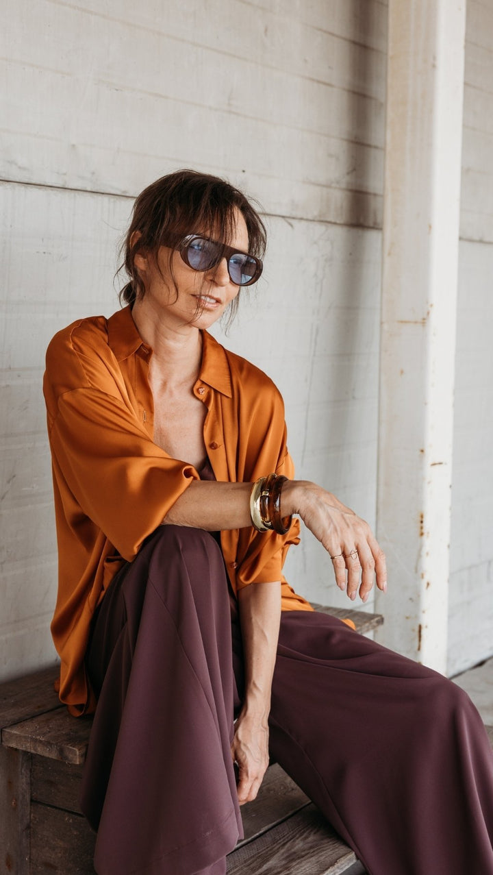 Palazzo Trousers Espresso - BeaA - Be At Home with Yourself - Trousers
