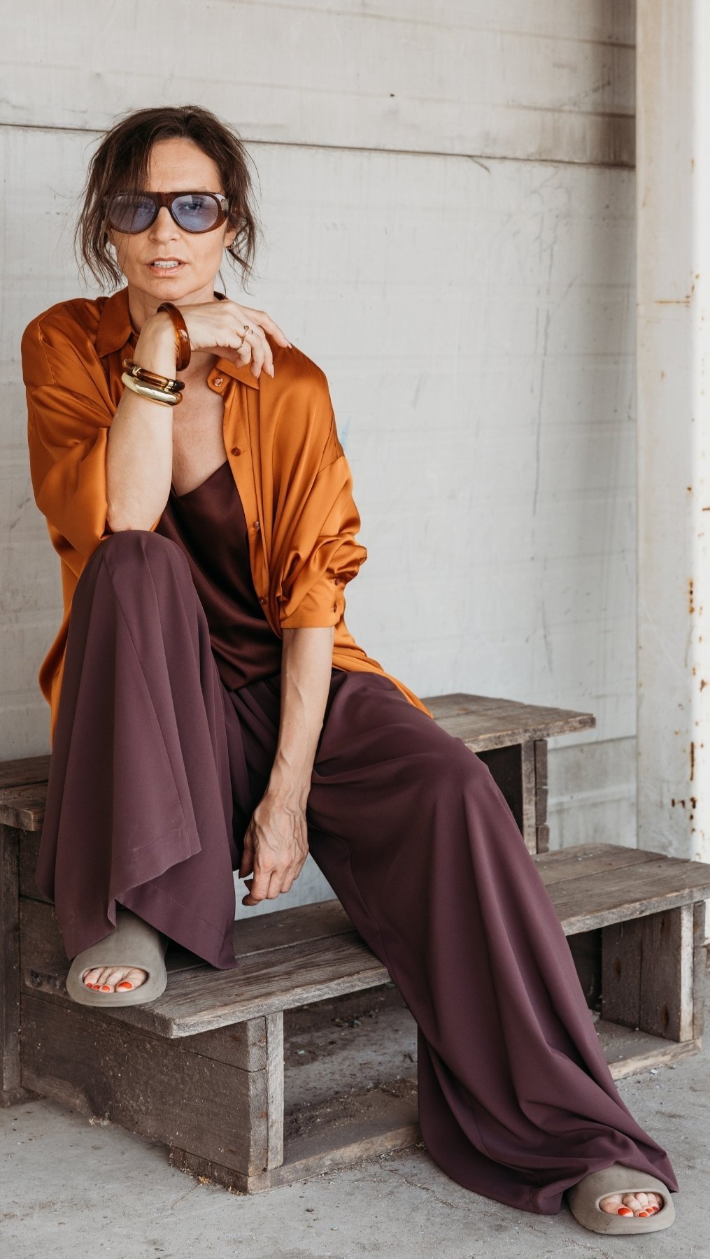 Palazzo Trousers Espresso - BeaA - Be At Home with Yourself - Trousers