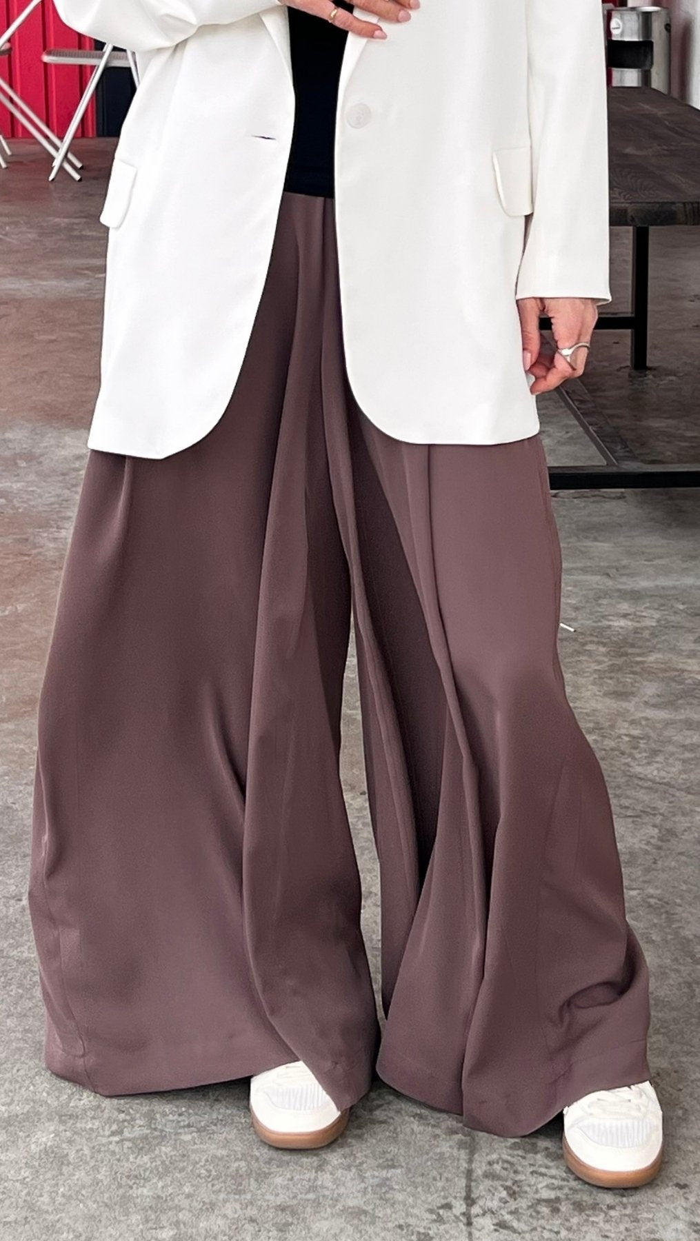 Palazzo Trousers Espresso - BeaA - Be At Home with Yourself - Trousers