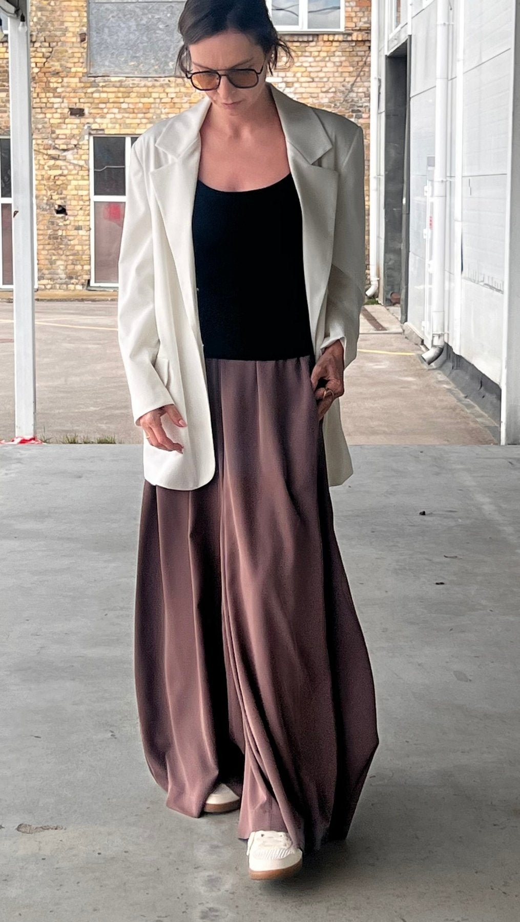 Palazzo Trousers Espresso - BeaA - Be At Home with Yourself - Trousers