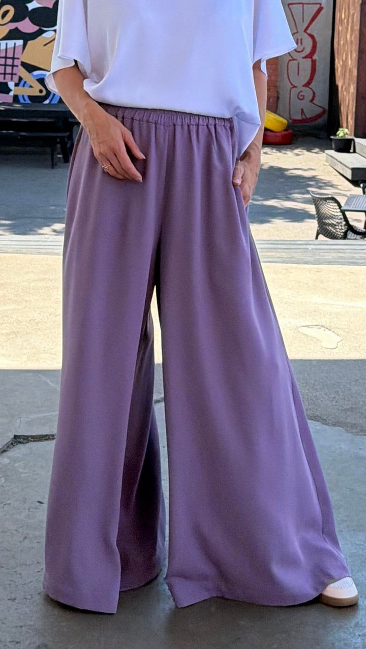 Palazzo Trousers Light Purple - BeaA - Be At Home with Yourself - Trousers