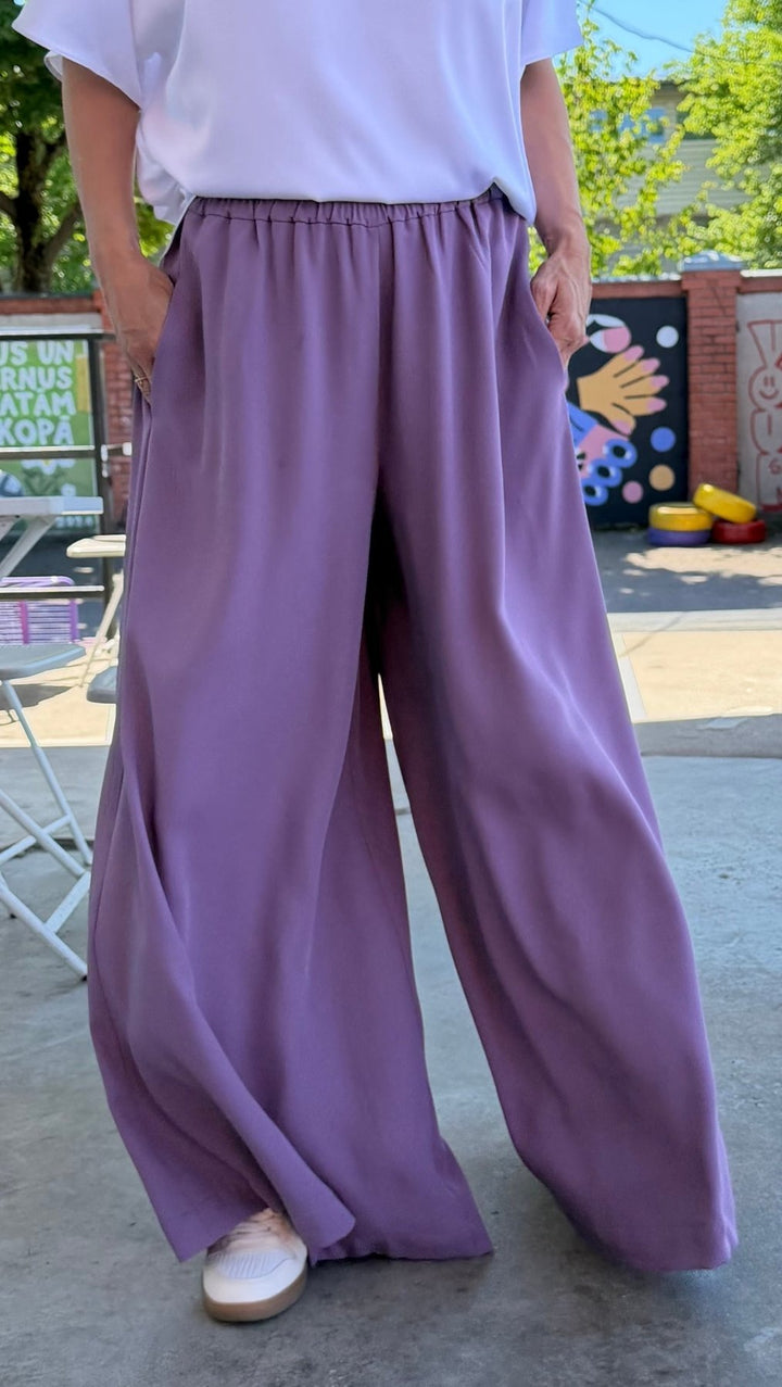 Palazzo Trousers Light Purple - BeaA - Be At Home with Yourself - Trousers