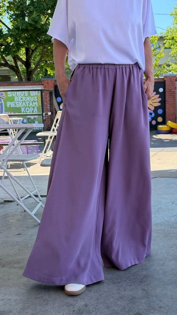 Palazzo Trousers Light Purple - BeaA - Be At Home with Yourself - Trousers