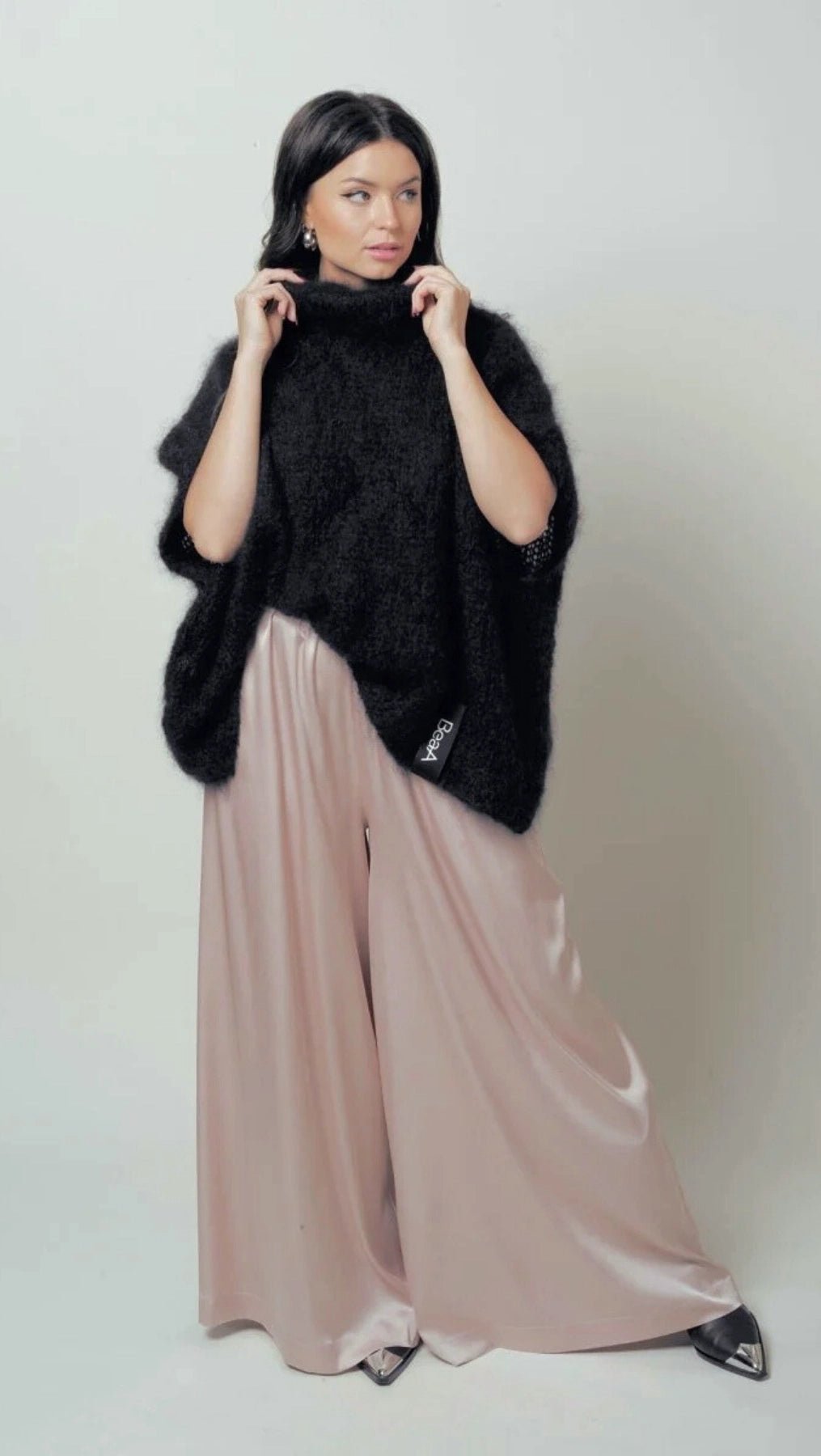 Palazzo Trousers Silk Powder - BeaA - Be At Home with Yourself - Wide Trousers