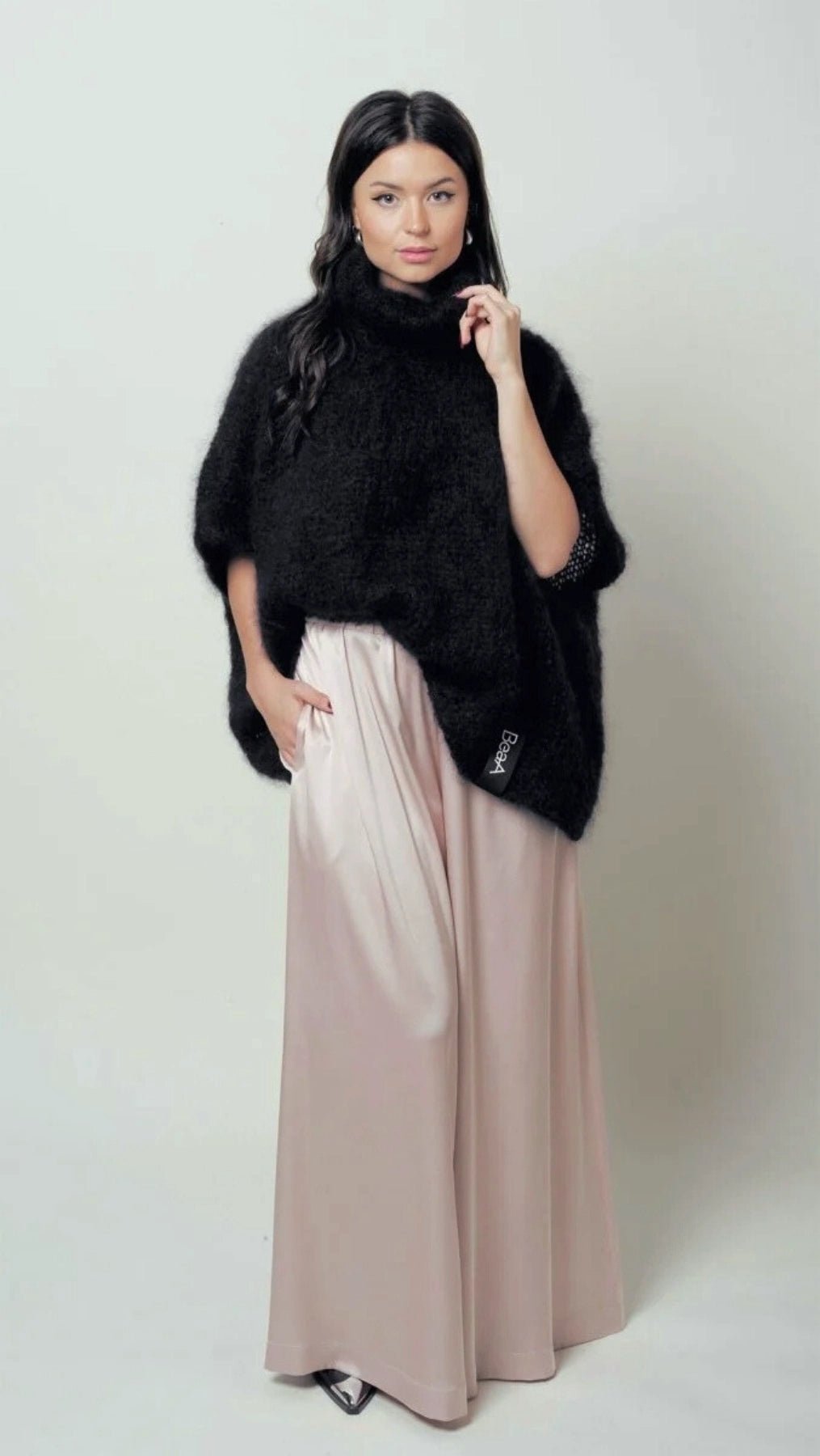 Palazzo Trousers Silk Powder - BeaA - Be At Home with Yourself - Wide Trousers