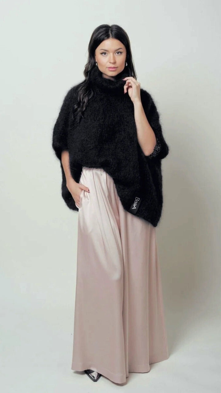 Palazzo Trousers Silk Powder - BeaA - Be At Home with Yourself - Wide Trousers