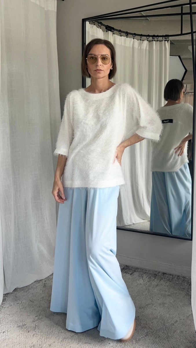 Palazzo Trousers Sky Blue - BeaA - Be At Home with Yourself - Wide Trousers