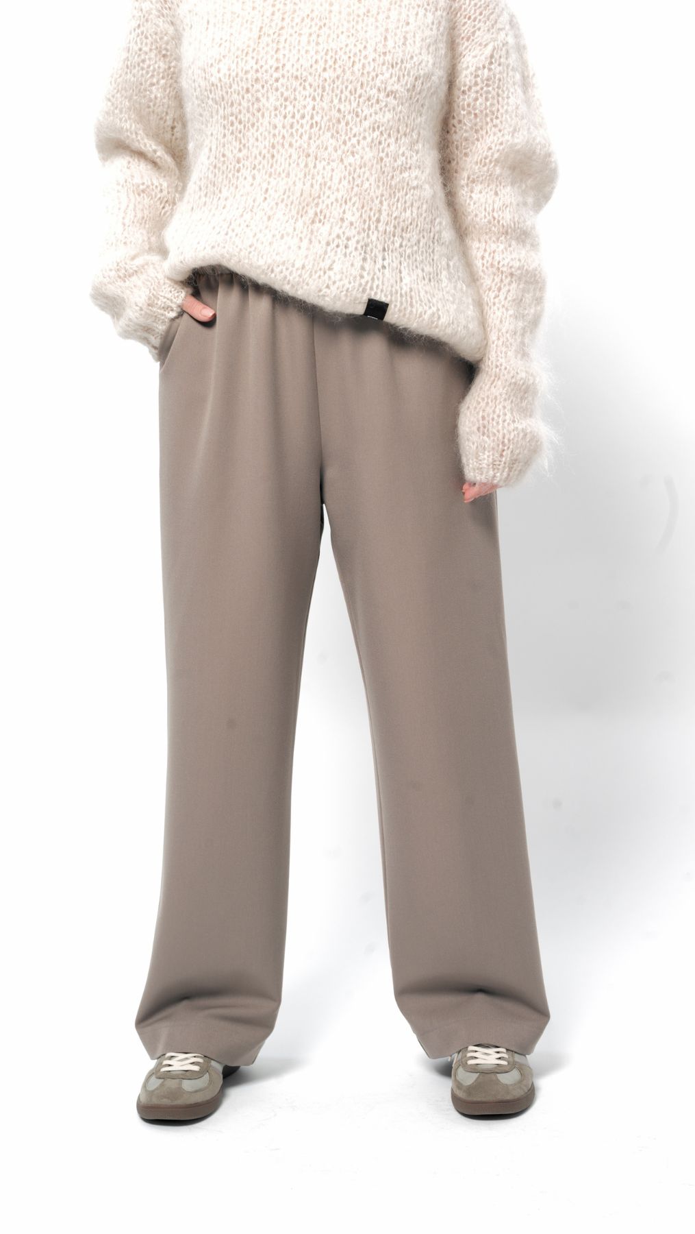 Straight-leg trousers Desert Sand