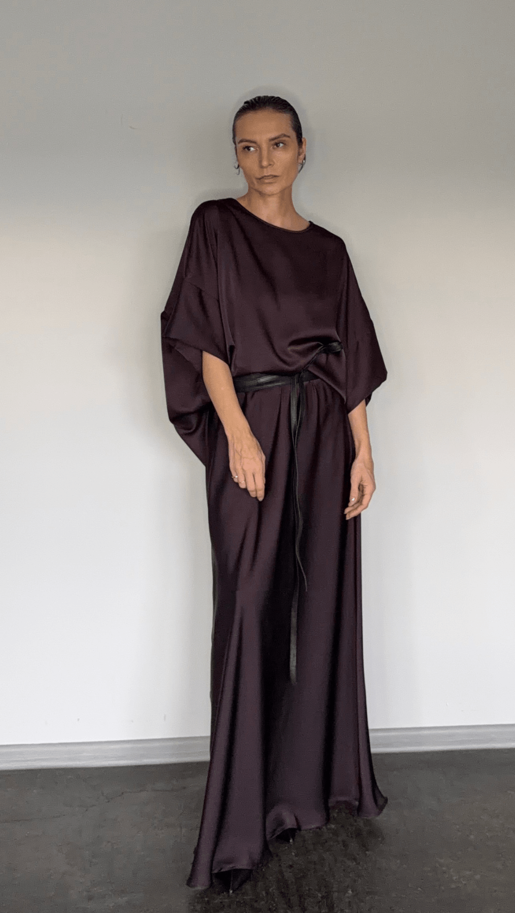 Pleat top cherry - BeaA - Be At Home with Yourself - Top