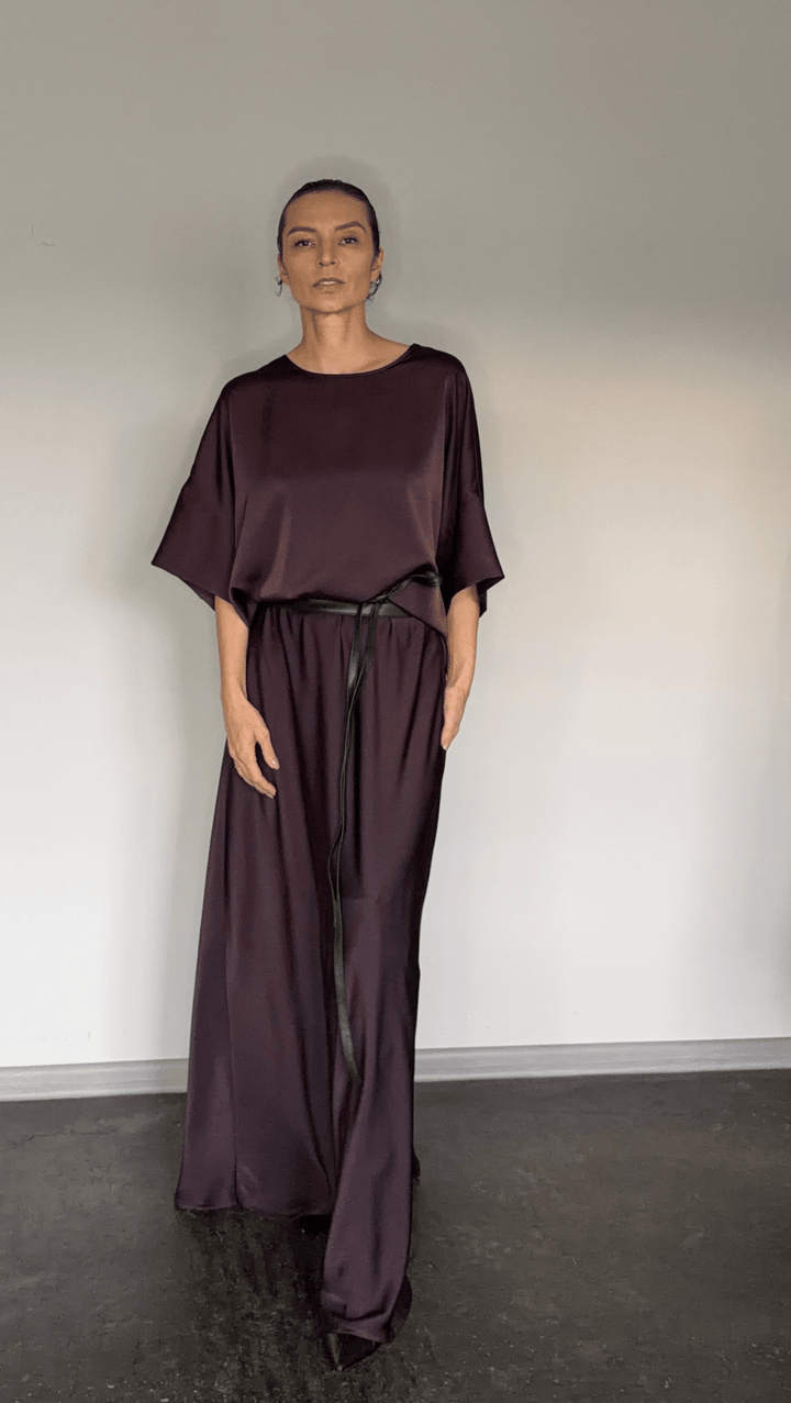 Pleat top cherry - BeaA - Be At Home with Yourself - Top