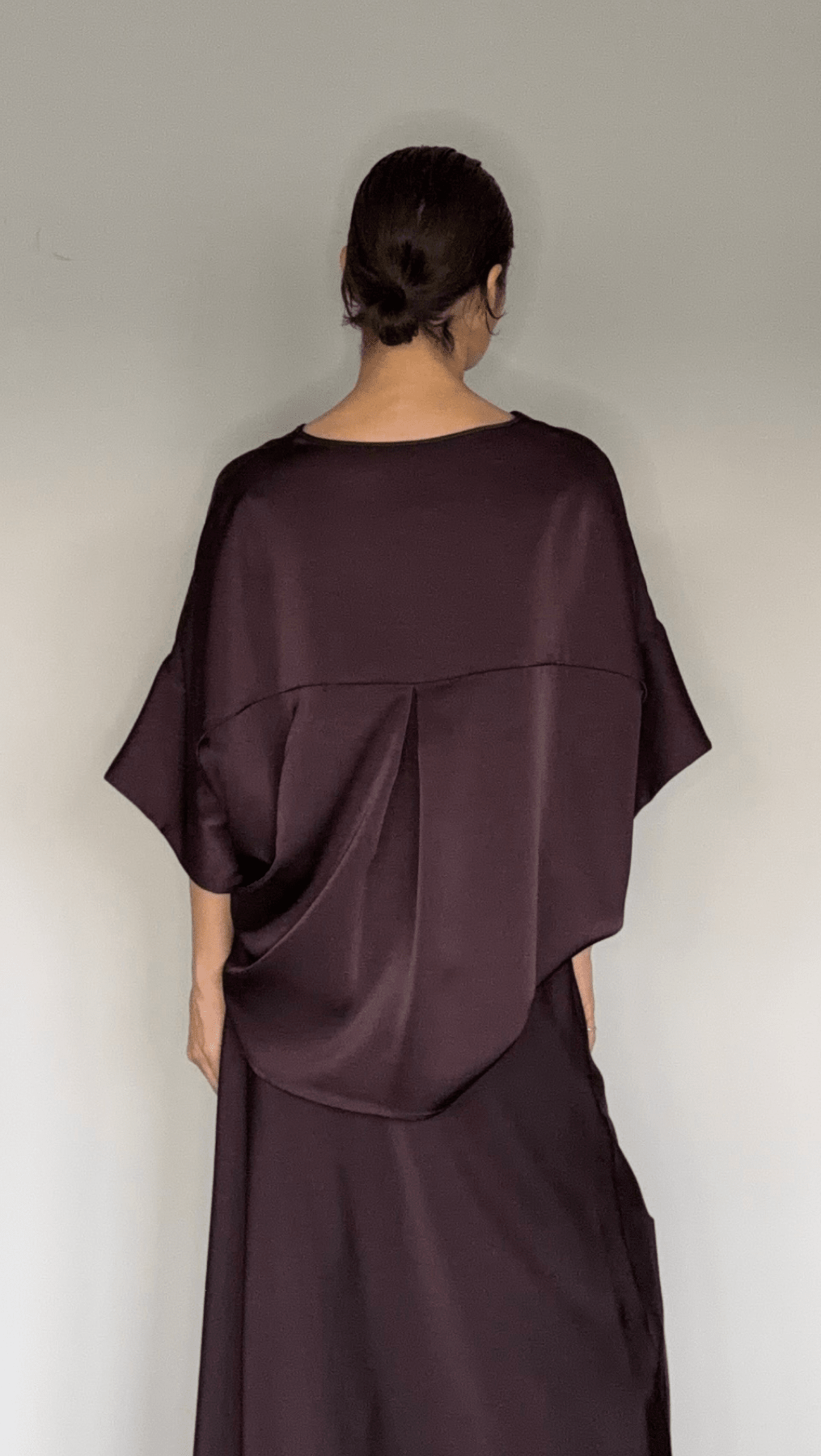 Pleat top cherry - BeaA - Be At Home with Yourself - Top