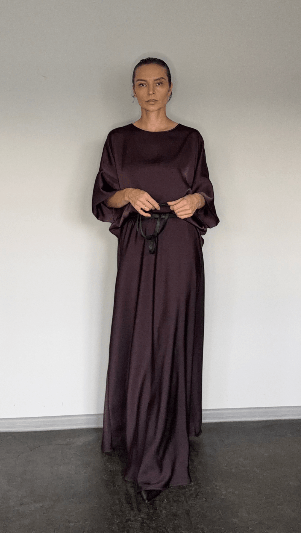 Pleat top cherry - BeaA - Be At Home with Yourself - Top