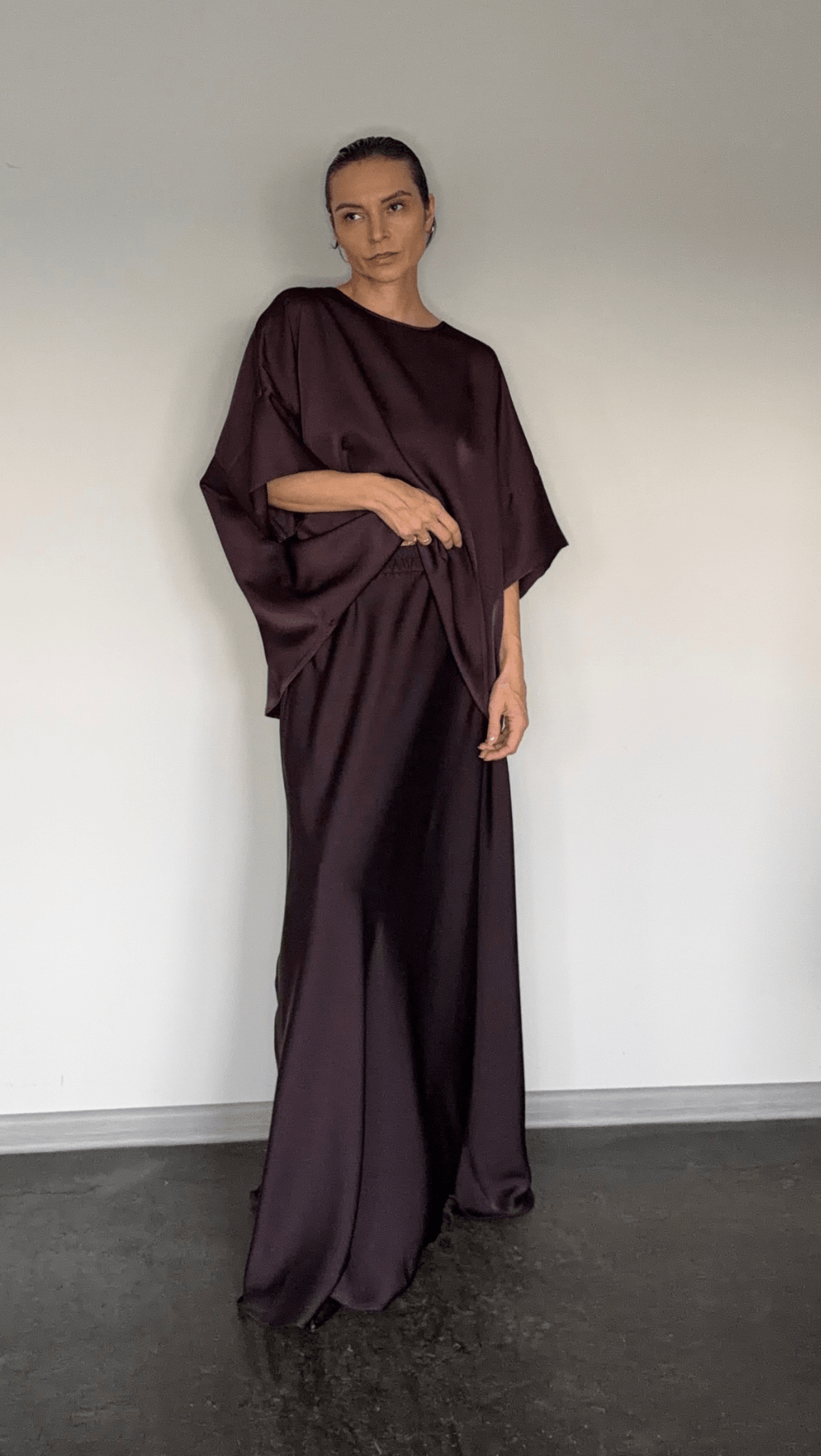 Pleat top cherry - BeaA - Be At Home with Yourself - Top