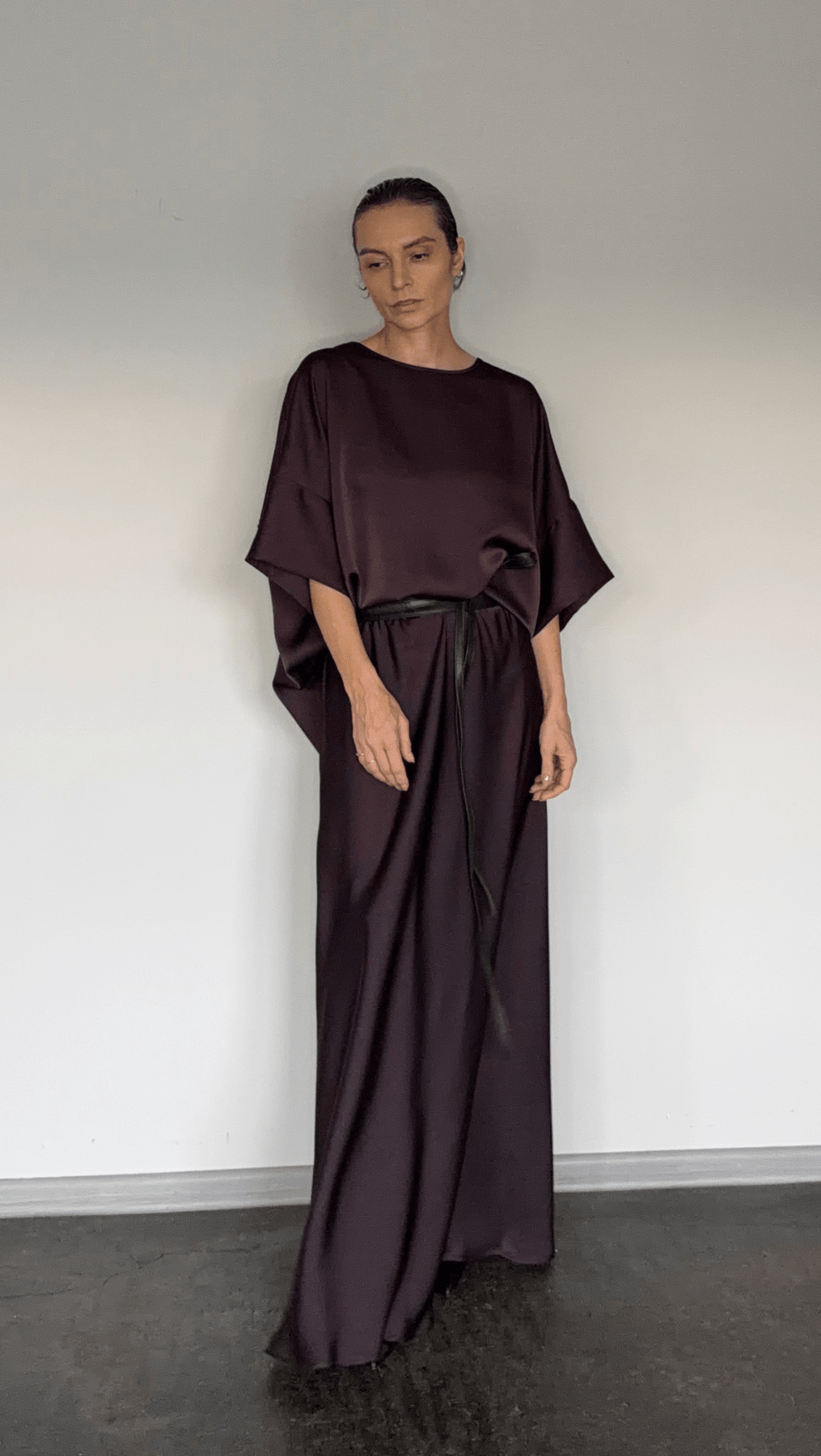 Pleat top cherry - BeaA - Be At Home with Yourself - Top