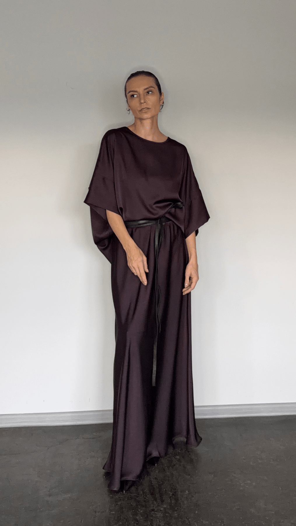Pleat top cherry - BeaA - Be At Home with Yourself - Top