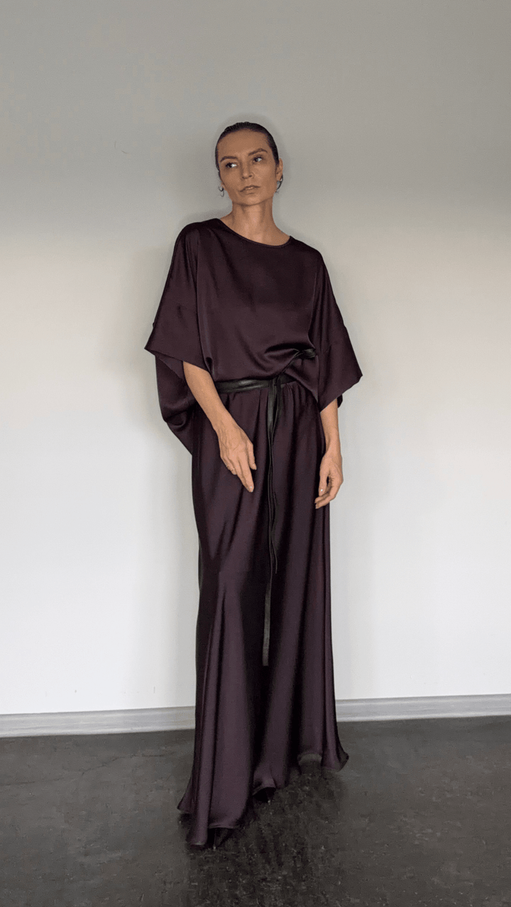 Pleat top cherry - BeaA - Be At Home with Yourself - Top