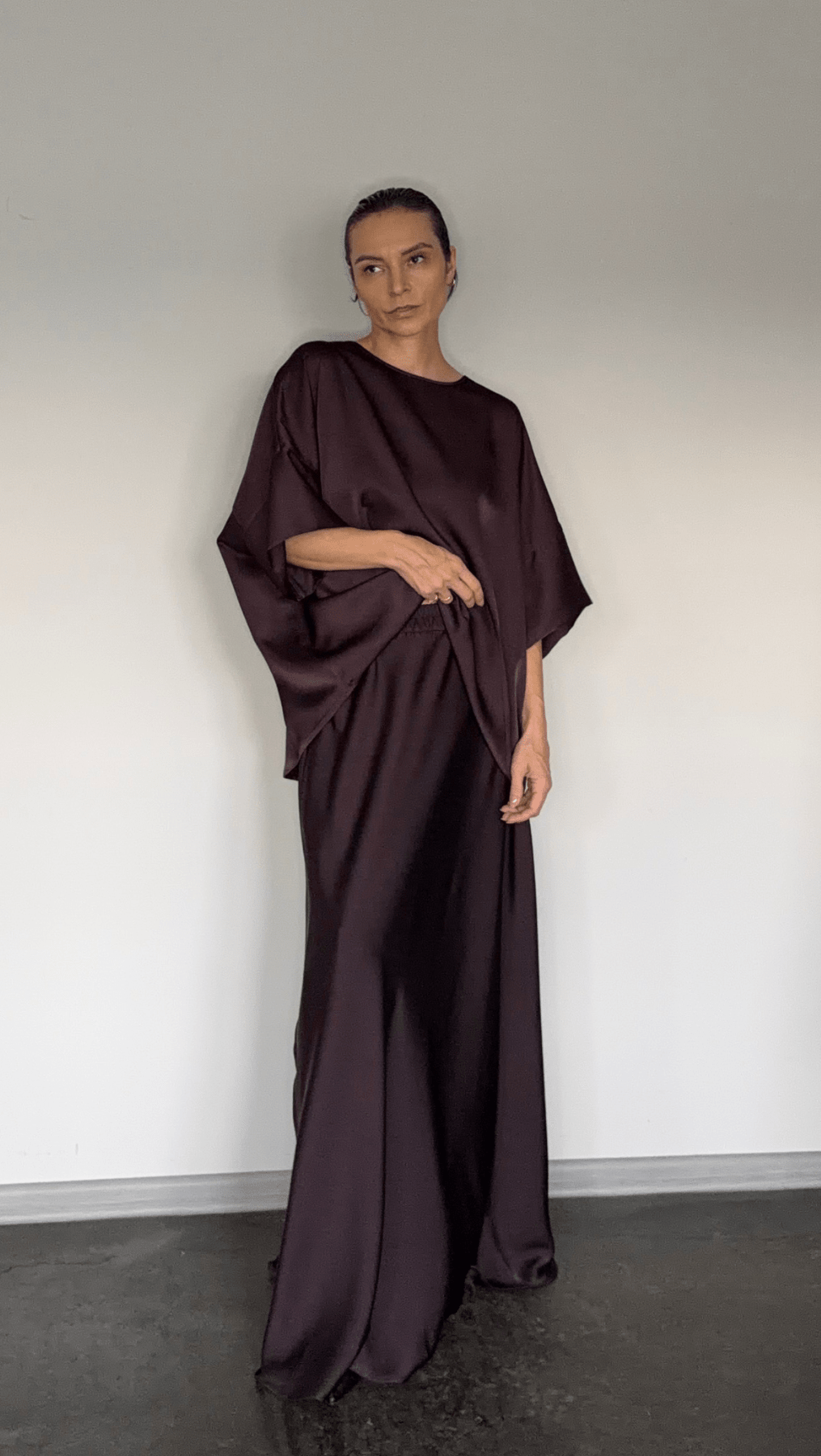 Pleat top cherry - BeaA - Be At Home with Yourself - Top
