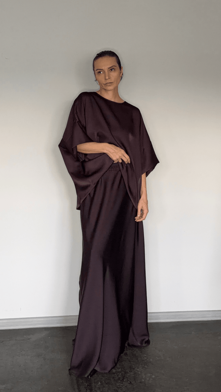 Pleat top cherry - BeaA - Be At Home with Yourself - Top