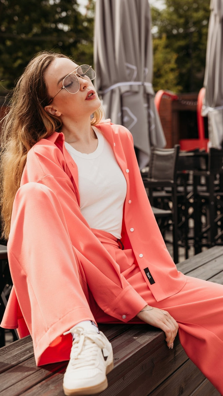 Pleated trousers Coral - BeaA - Be At Home with Yourself - Trousers