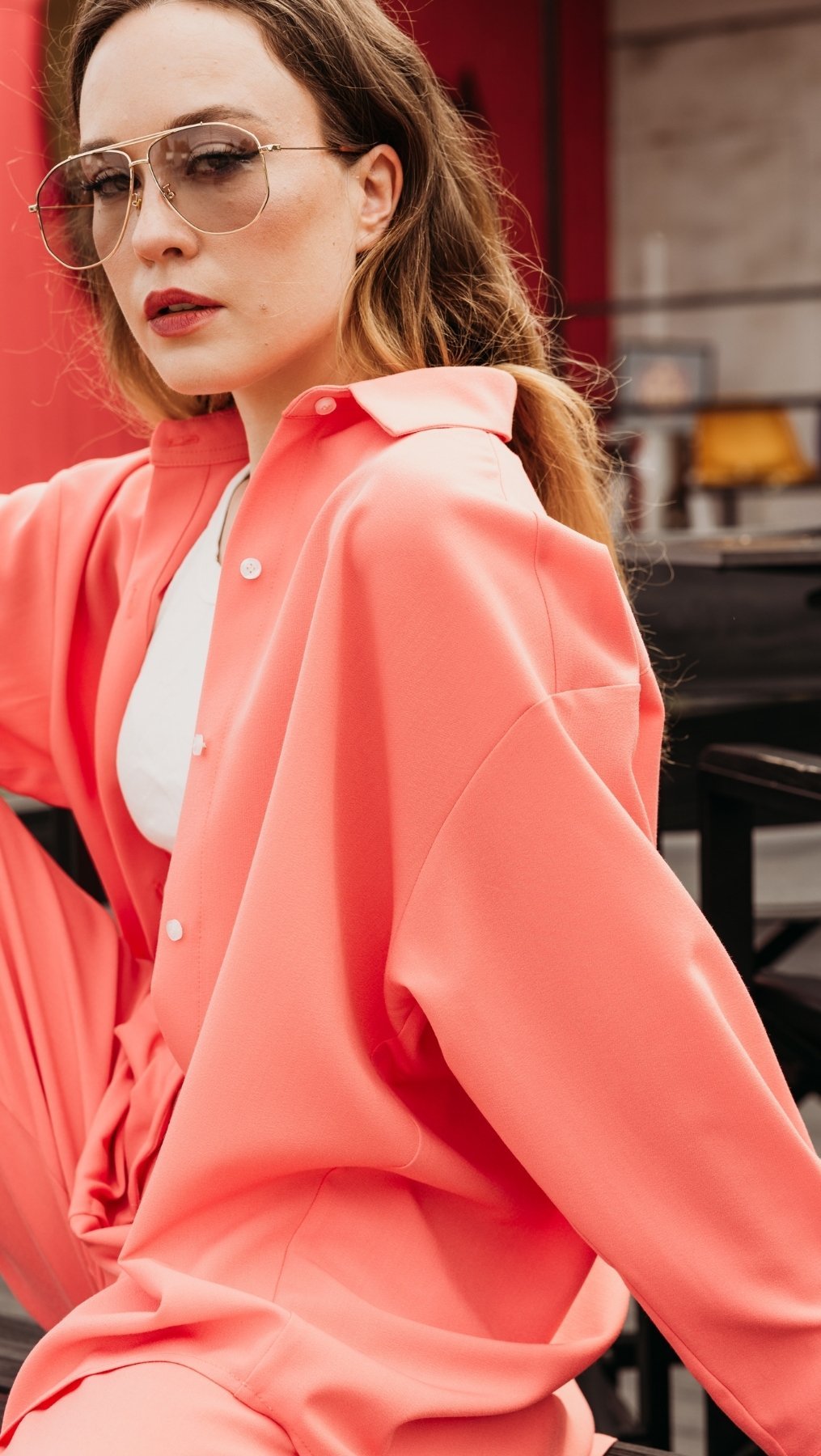 Pleated trousers Coral - BeaA - Be At Home with Yourself - Trousers