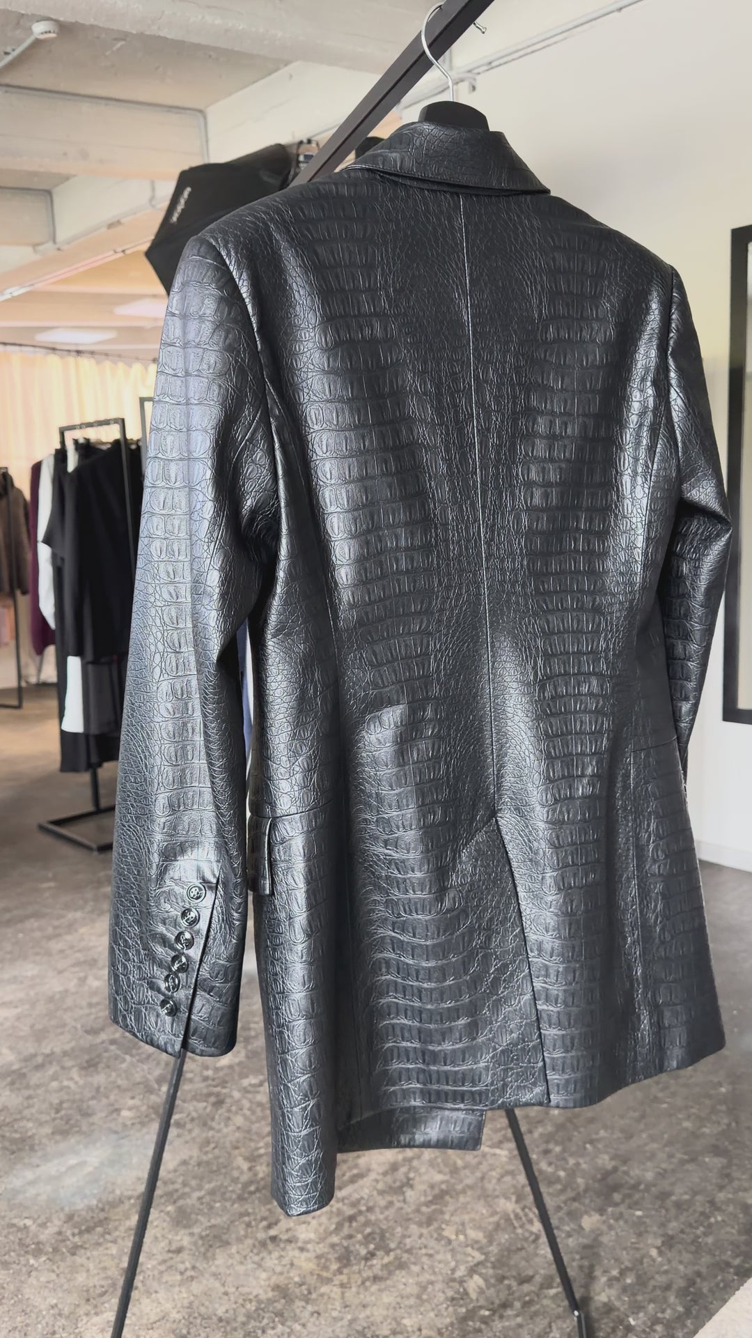 Eko ādas žakete Noir Croc