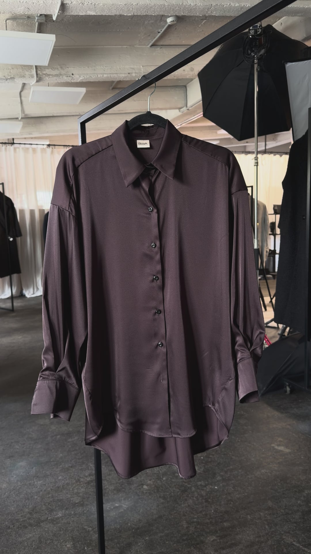 Dark Brown Silk shirt