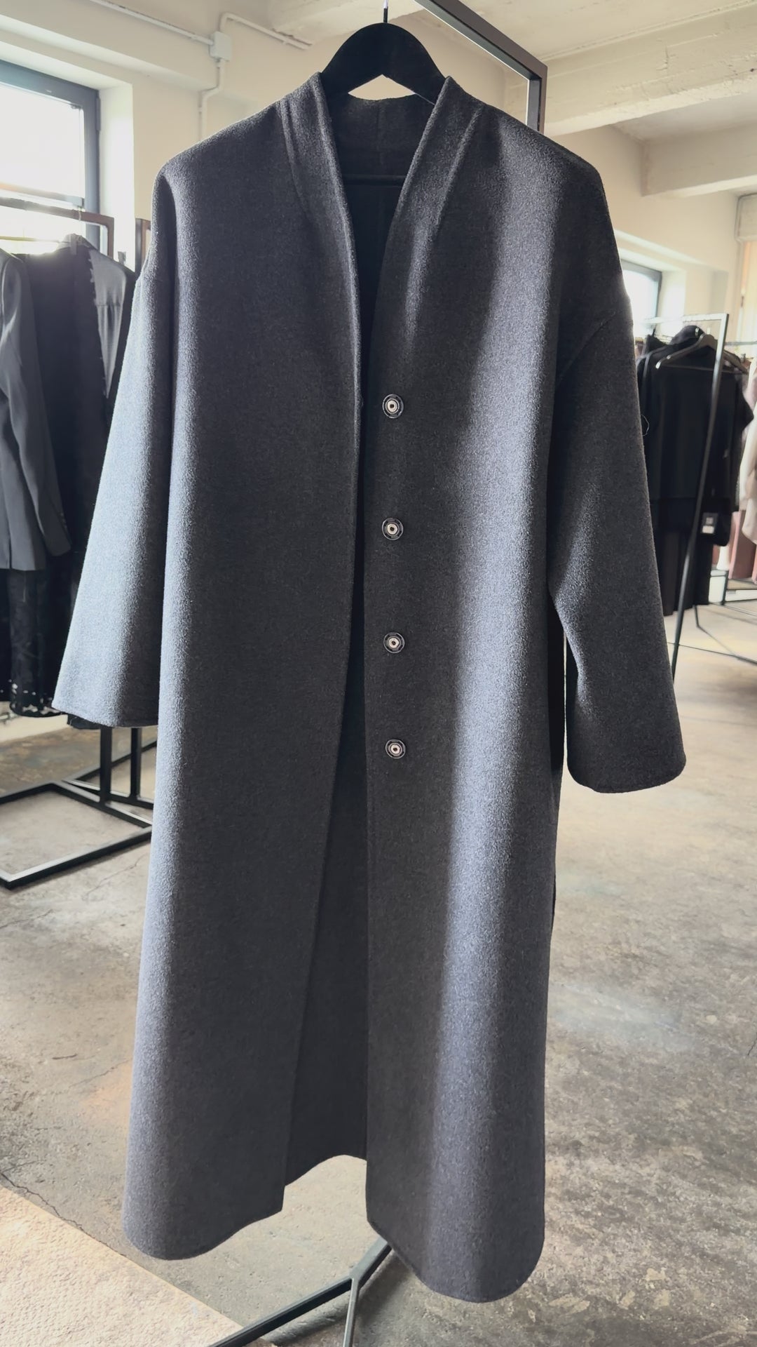 Long Double-faced wool coat