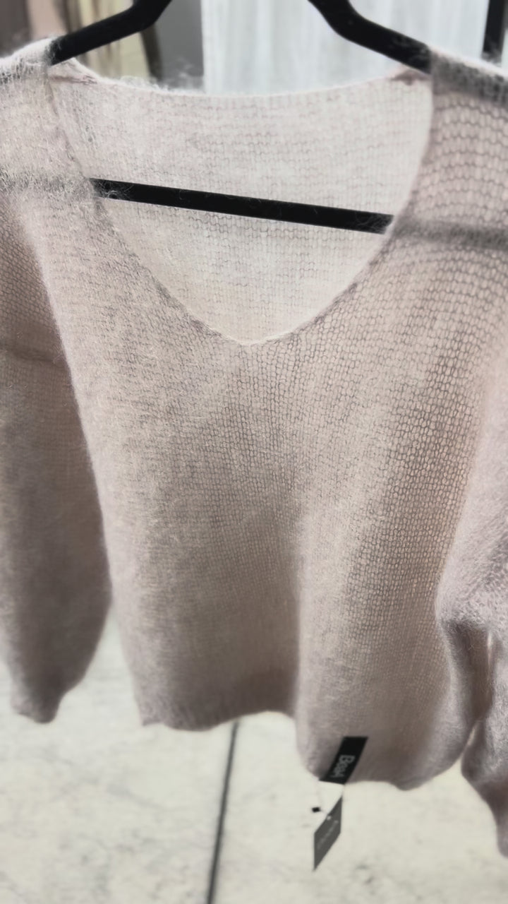 Kid mohair sweater Pearl