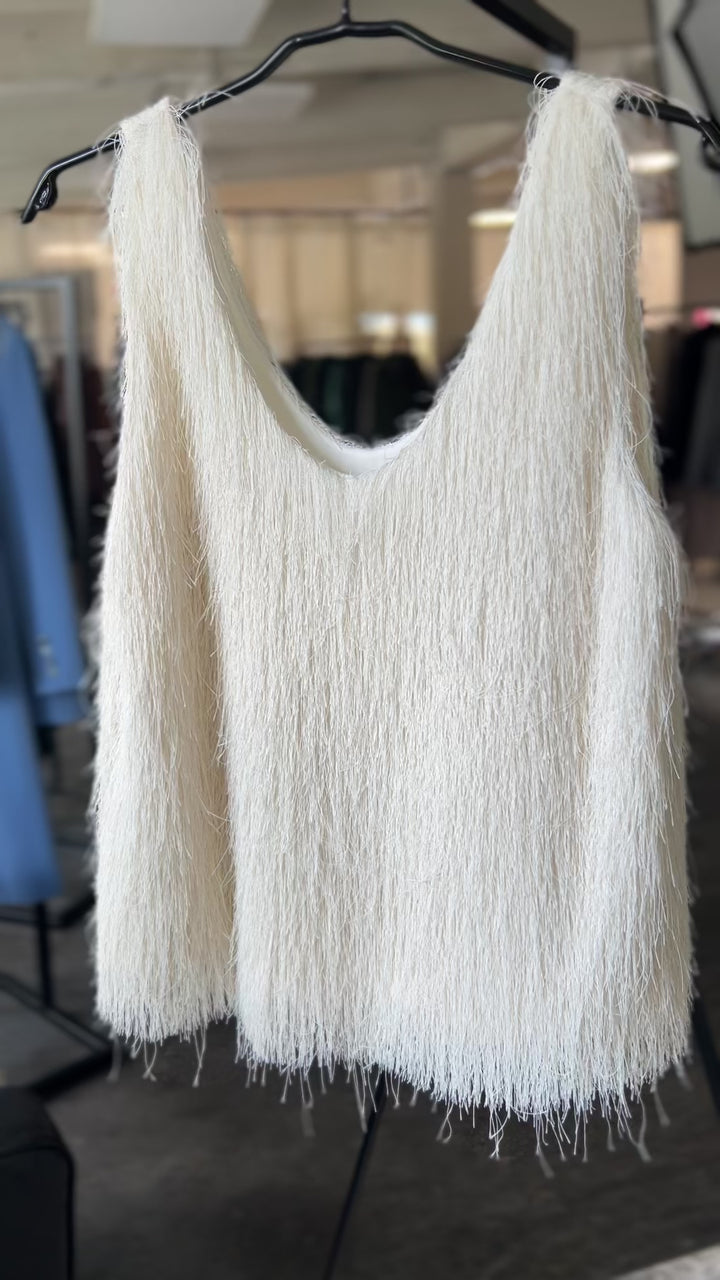Fringe Top Creme