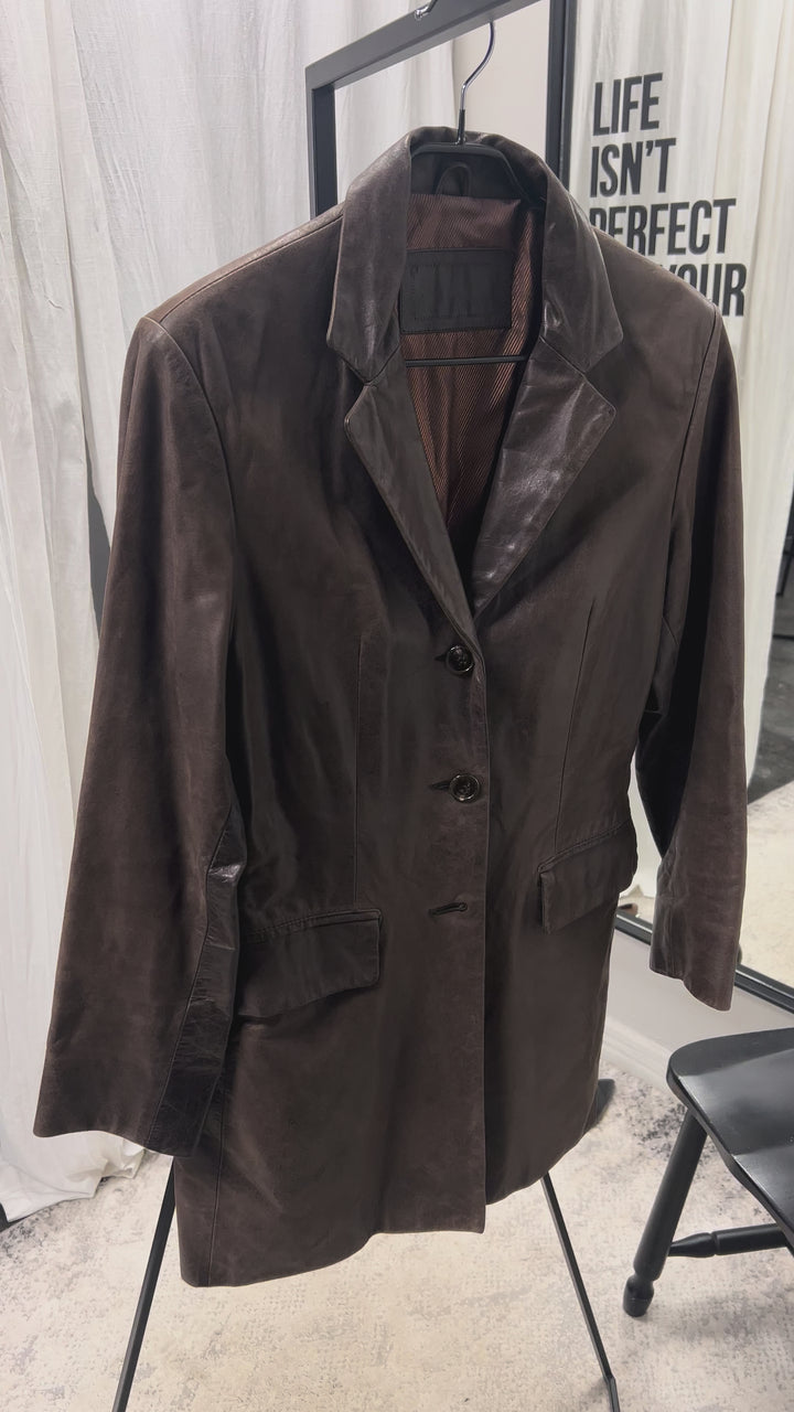 Vintage leather jacket brown