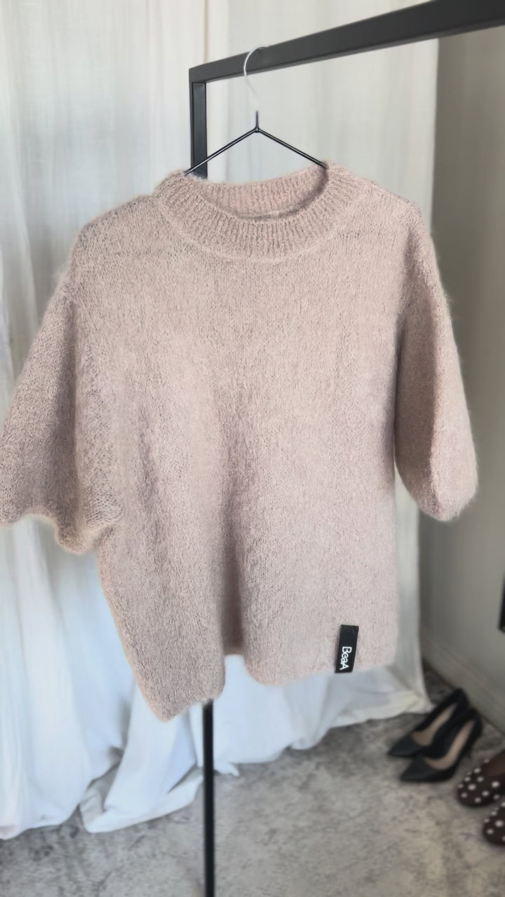 Kid mohair sweater Beige