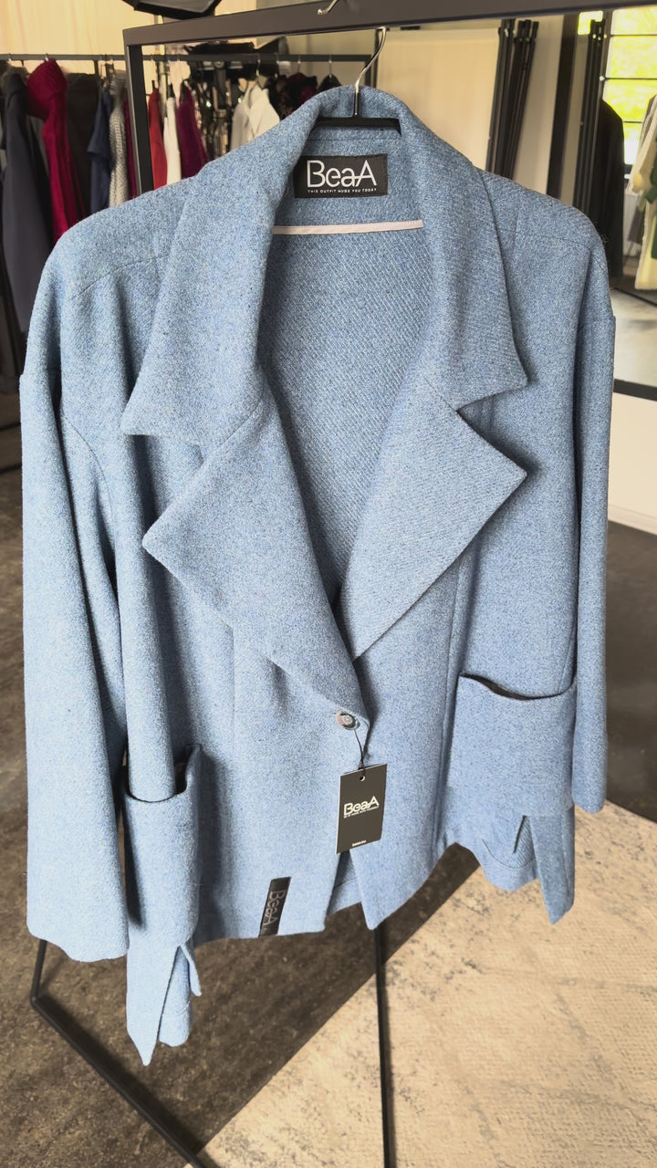 Пальто-блейзер Light Blue/ Dark Blue