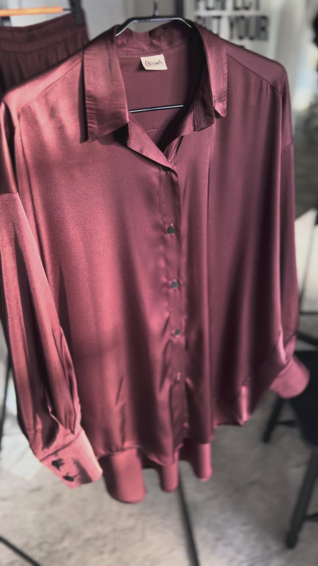 Dark Brown Silk shirt