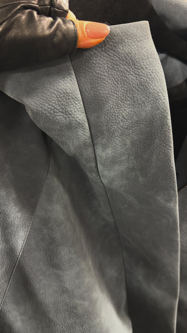 Vegan Leather Utility Jacket