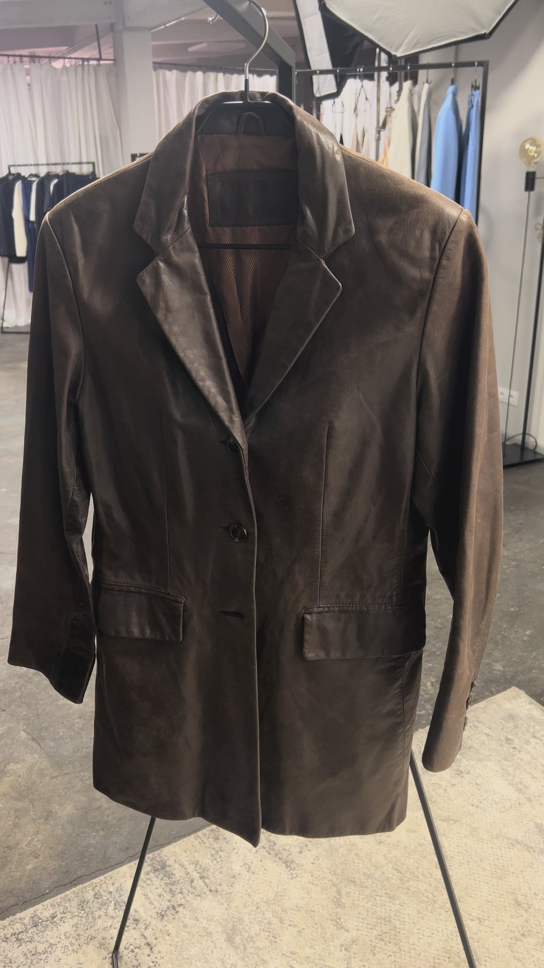 Vintage leather jacket brown