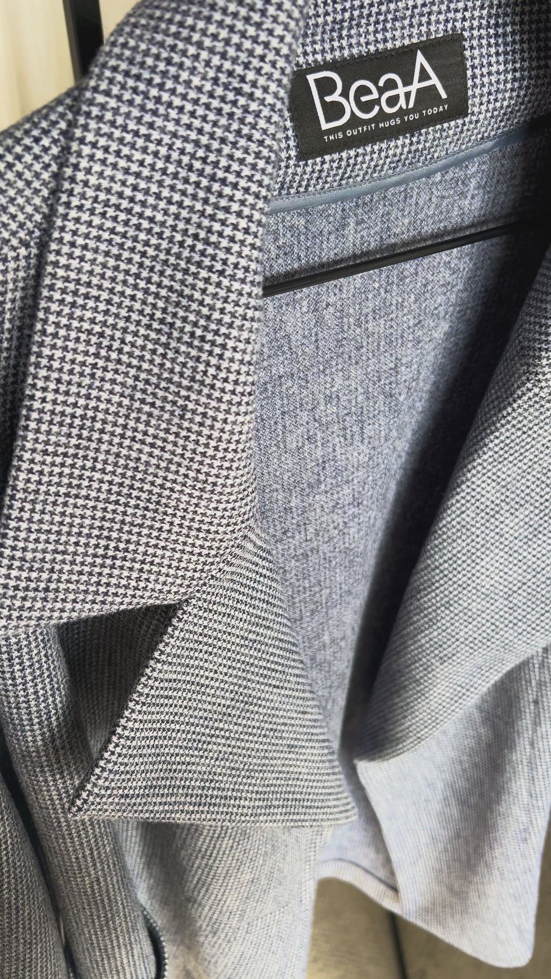 Jacket Blue Houndstooth