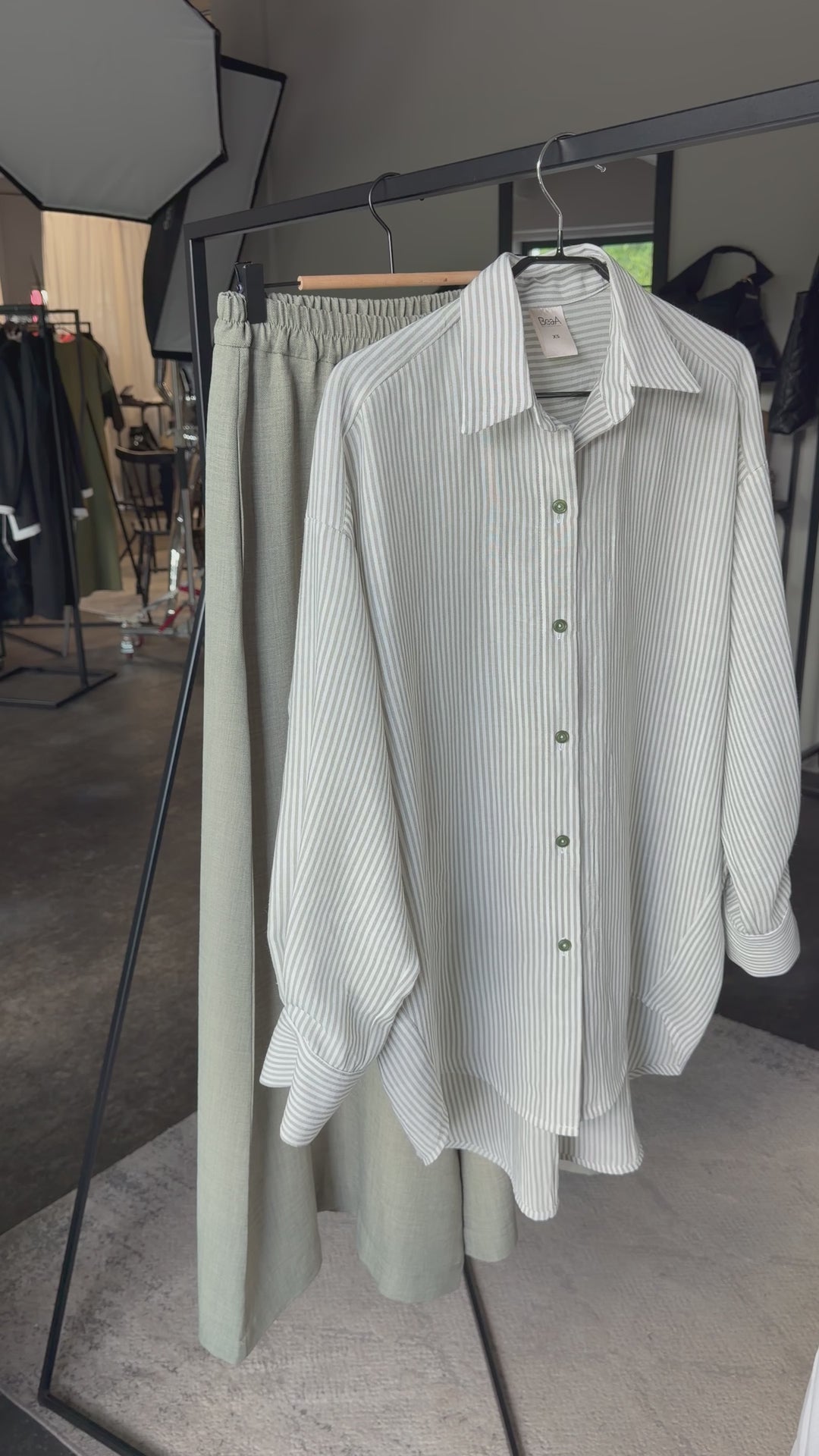 Riviera shirt Forest Stripe