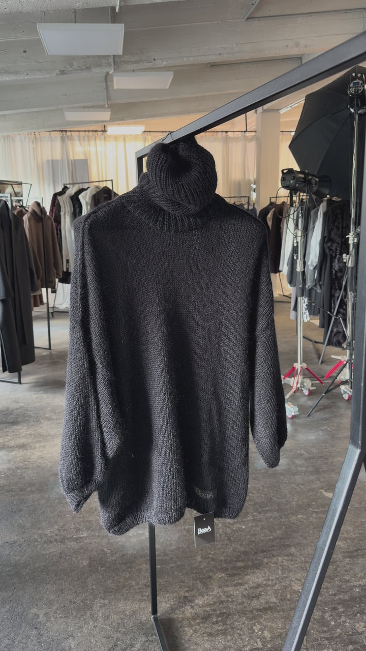 Oversized Sweater kidmohair Black