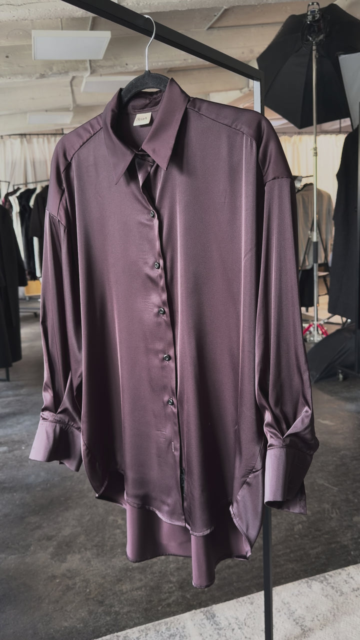 Dark Brown Silk shirt