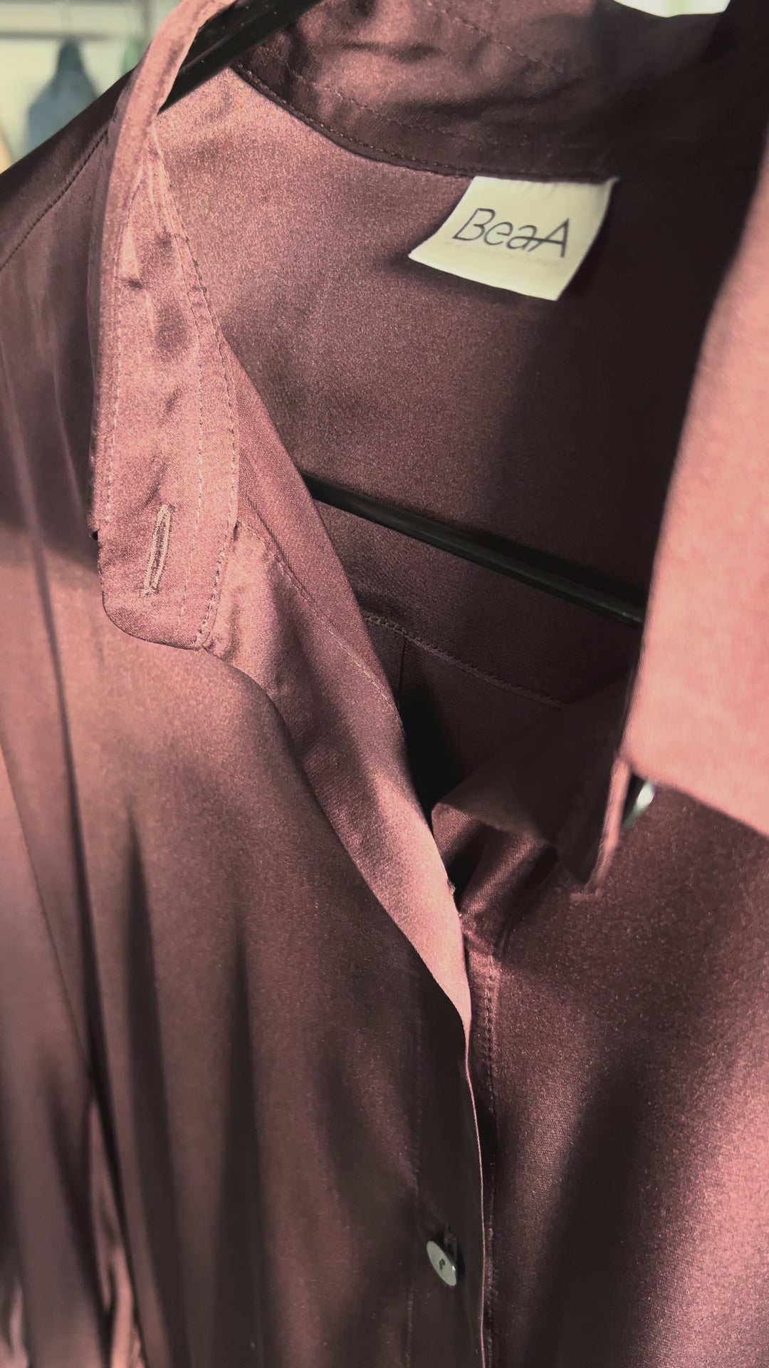 Dark Brown Silk shirt