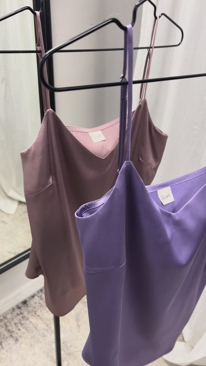 Strap tops- Dusty rose / Lilac