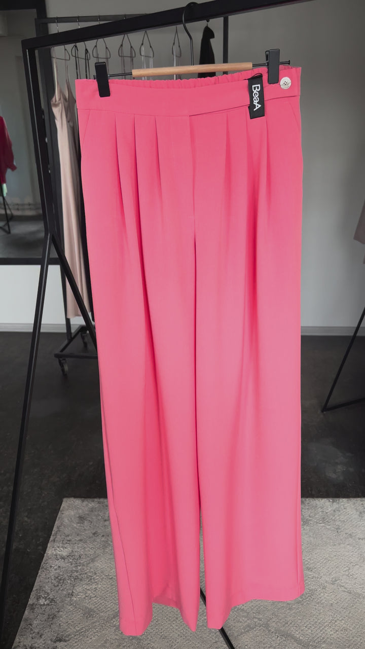 Double pleat trousers Coral